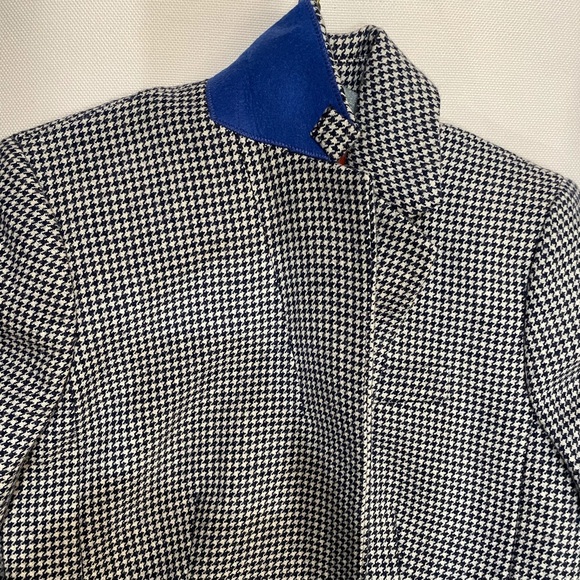 JCrew - Navy Houndstooth Blazer - Size 2 - Picture 5 of 10